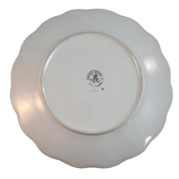 Bordallo Pinheiro Ingrid Cream Dinner Plates Lot of 2 Portugal - Picture 8 of 12